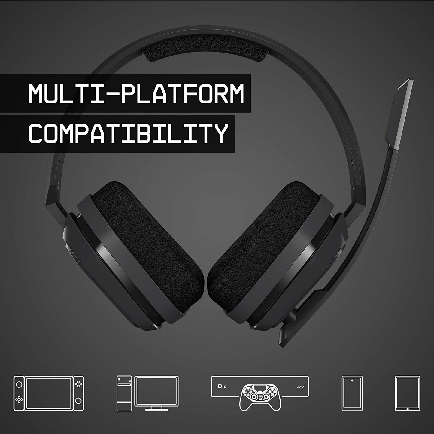 A10 Wired Gaming Headset, Lightweight and Damage Resistant, ASTRO Audio, 3.5 Mm Jack, for Xbox Series X|S, Xbox One, PS5, PS4, Nintendo Switch, PC, Mac- Black