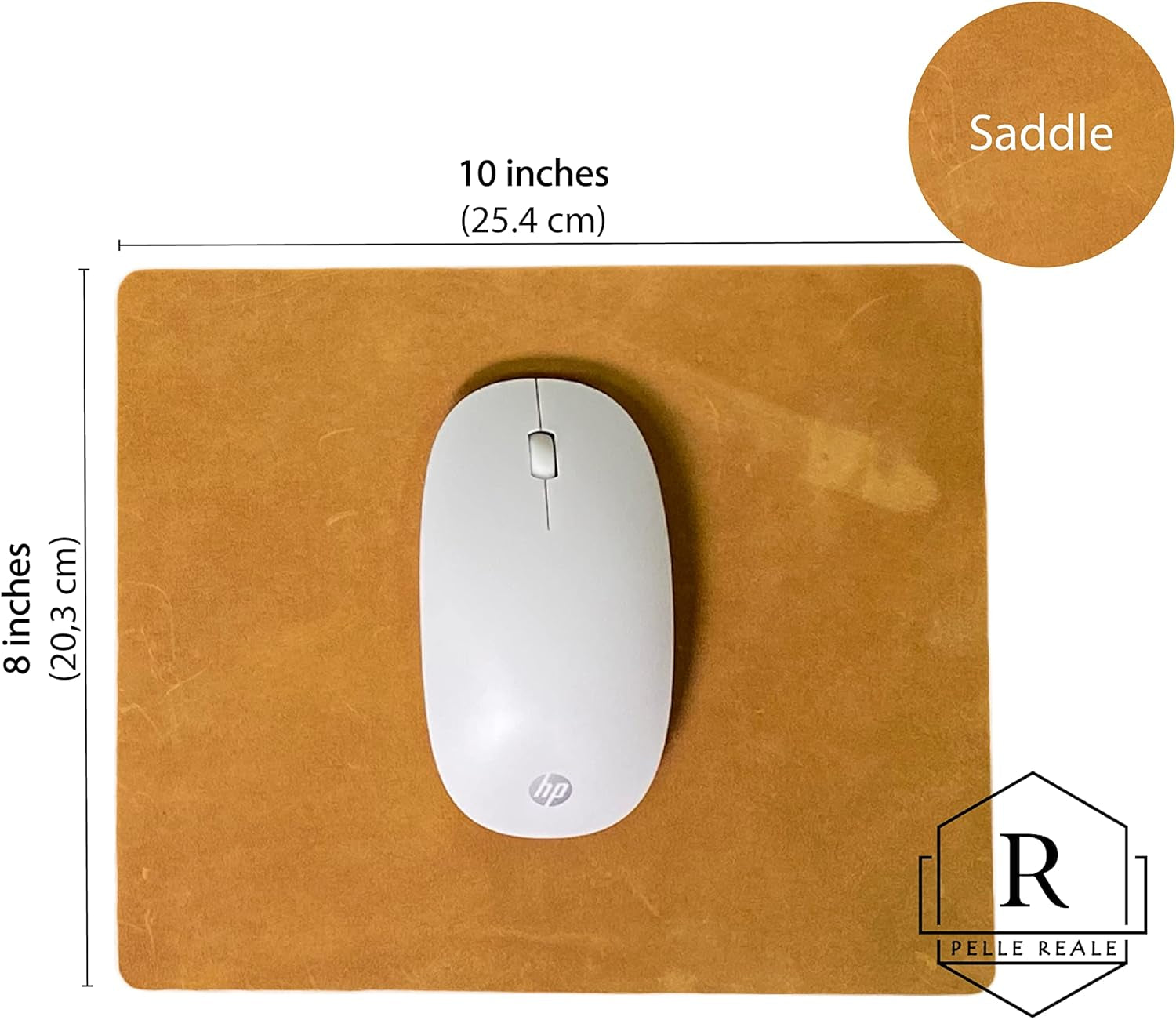 Leather Mouse Pad for Laptop Computer and PC (Dark Brown)