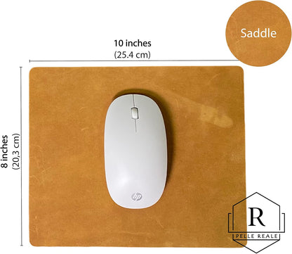 Leather Mouse Pad for Laptop Computer and PC (Dark Brown)