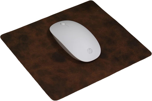 Leather Mouse Pad for Laptop Computer and PC (Dark Brown)