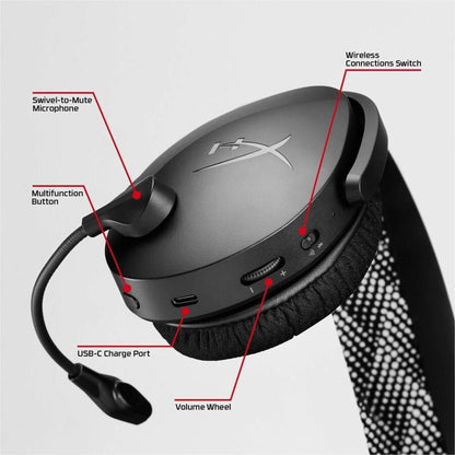 Cloud Jet Wireless Black Gaming Headset (AJ0T1AA)