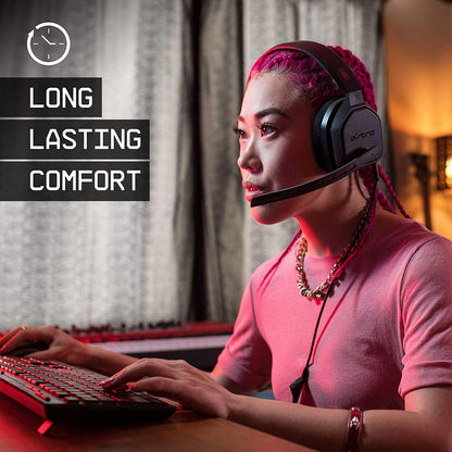 A10 Wired Gaming Headset, Lightweight and Damage Resistant, ASTRO Audio, 3.5 Mm Jack, for Xbox Series X|S, Xbox One, PS5, PS4, Nintendo Switch, PC, Mac- Black