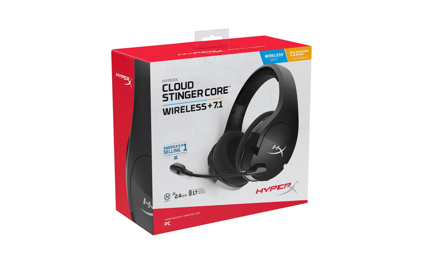 Cloud Stinger Core Wireless 7.1 Gaming Headset for PC