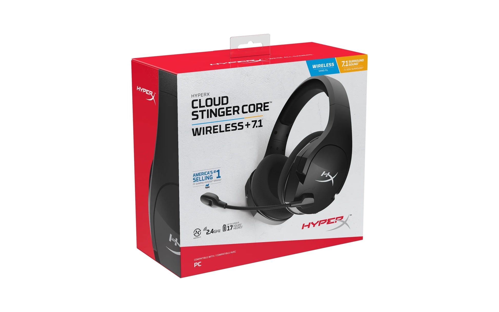 Cloud Stinger Core Wireless 7.1 Gaming Headset for PC