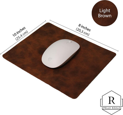 Leather Mouse Pad for Laptop Computer and PC (Dark Brown)